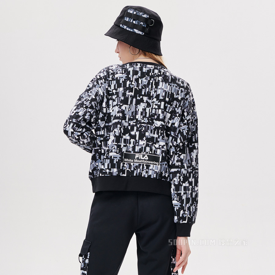 FILA x White Mountaineering联名女子套头卫衣