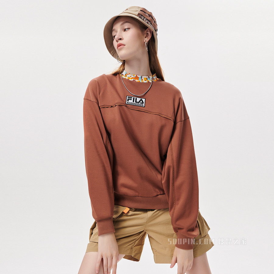 FILA x White Mountaineering联名女子套头卫衣