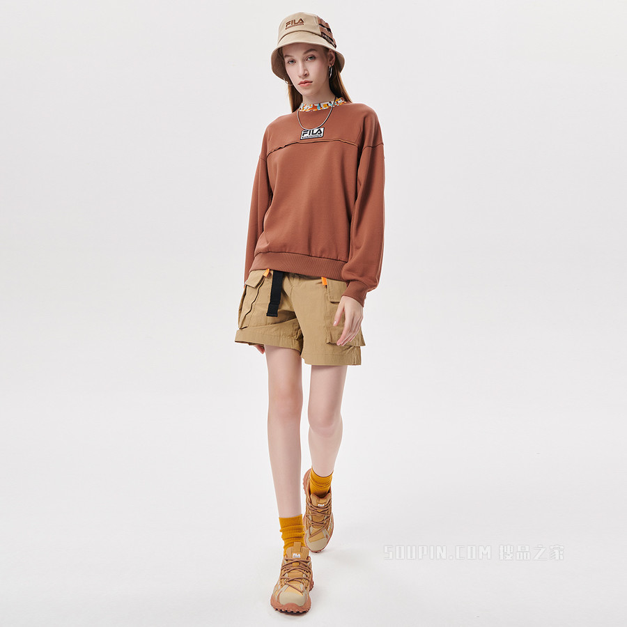 FILA x White Mountaineering联名女子套头卫衣