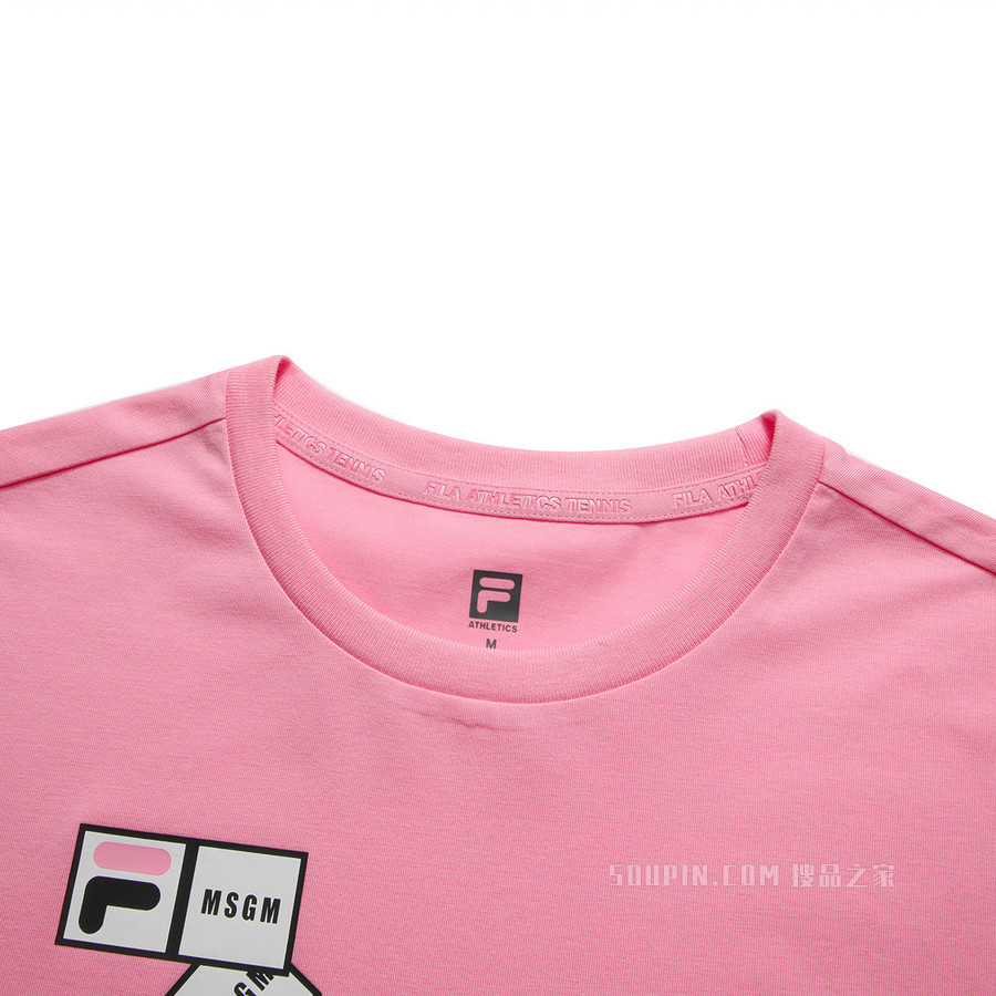 FILA X MSGM女子场下网球短袖T