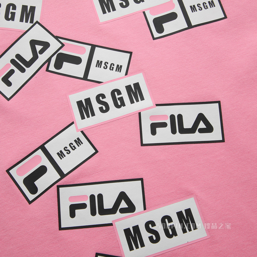 FILA X MSGM女子场下网球短袖T