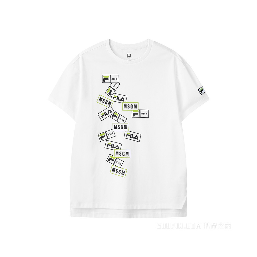 FILA X MSGM女子场下网球短袖T