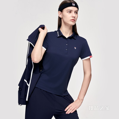 女子场下网球短袖POLO