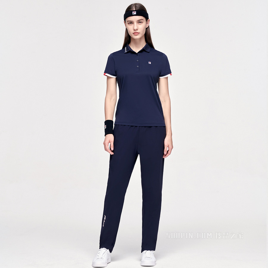女子场下网球短袖POLO