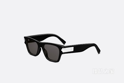 DiorBlackSuit XL S2U 太阳眼镜 黑色方形镜框