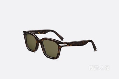 DiorBlackSuit S10I 太阳眼镜 棕色玳瑁效果方形镜框