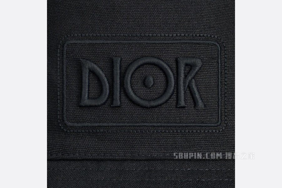 DIOR AND JACK KEROUAC 桶帽 黑色棉质帆布