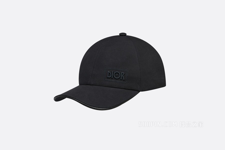 DIOR AND JACK KEROUAC 棒球帽 黑色棉质帆布