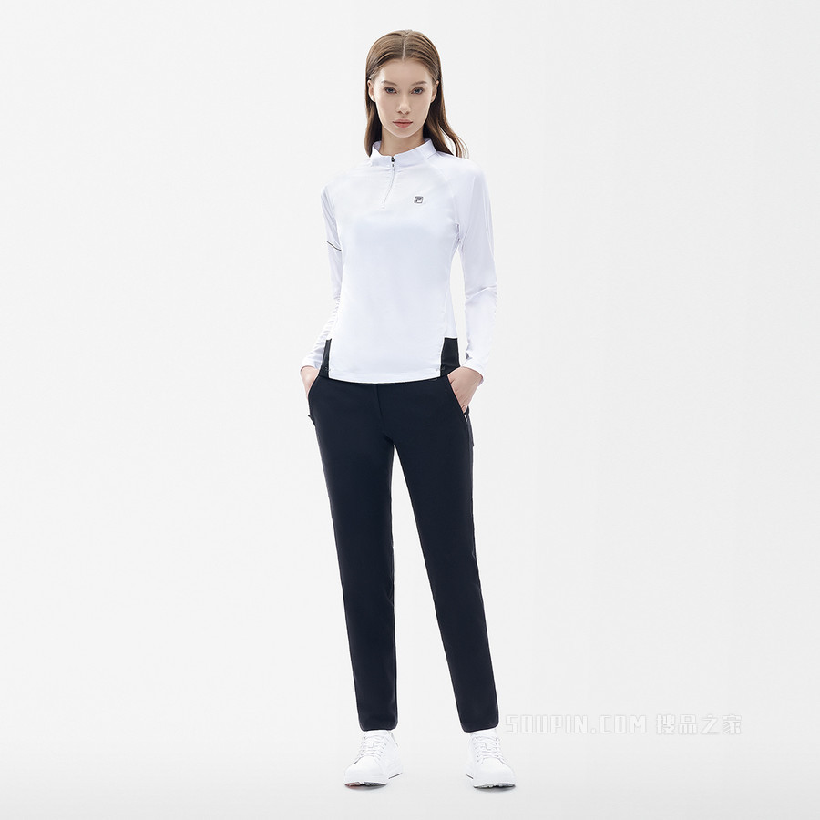 女子高尔夫针织长袖上衣