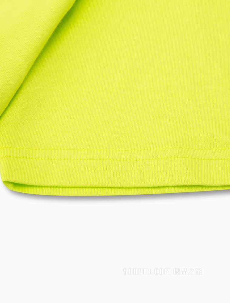 Calvin Klein 男士休闲圆领舒适透气反光LOGO印花短袖T恤4MS2K107