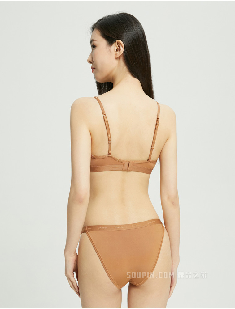 【自然系列】Calvin Klein 22春季女士性感循环LOGO高开叉三角内裤QF6760