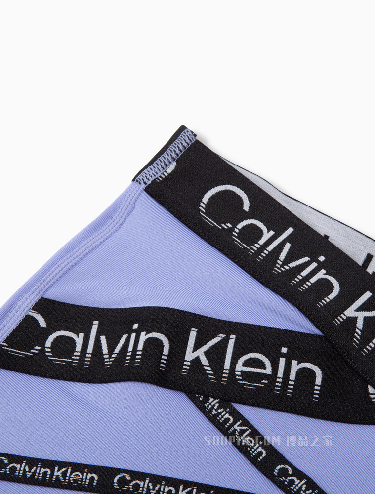Calvin Klein 女士交叉LOGO提花织带瑜伽健身紧身裤4WS2L616