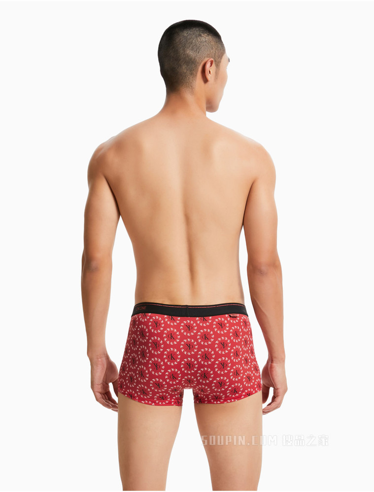 【One有引力带】Calvin Klein 男士LOGO腰边低腰透气贴身平角内裤NB3066