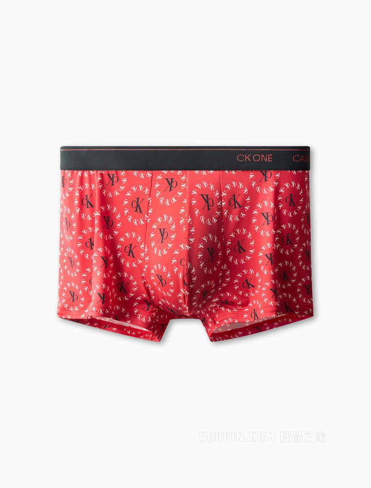 【One有引力带】Calvin Klein 男士LOGO腰边低腰透气贴身平角内裤NB3066
