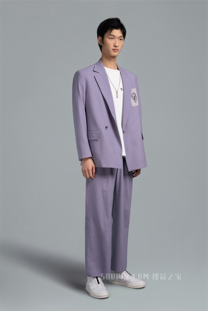 男装单排钮休闲西服单上装