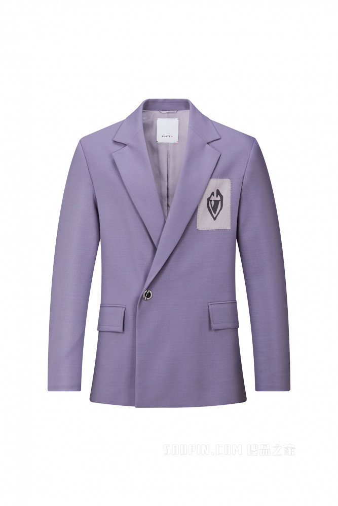 男装单排钮休闲西服单上装