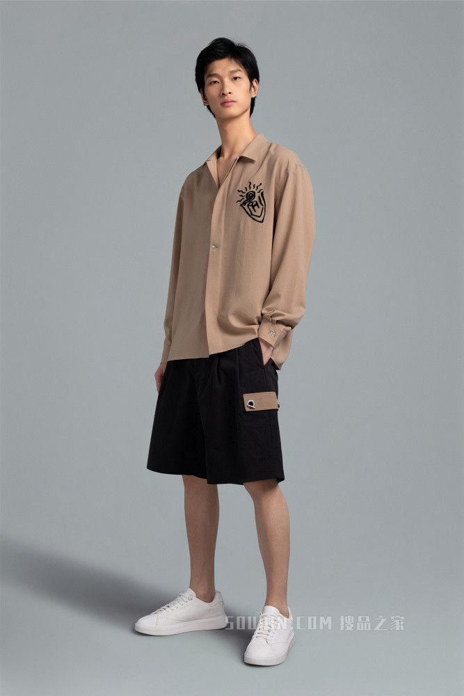 男装长袖休闲衬衫