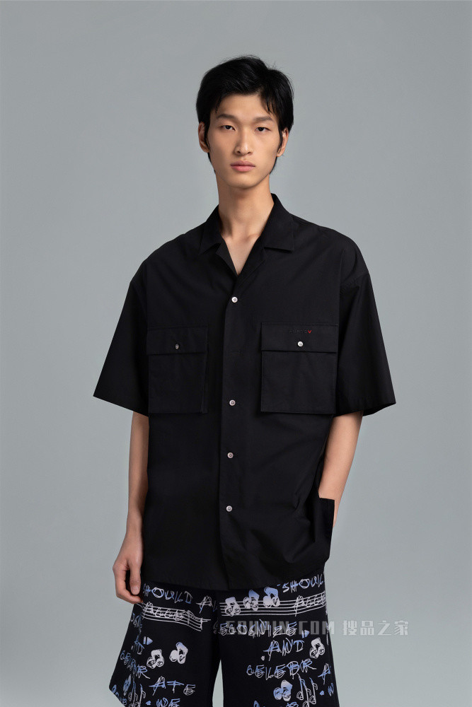 男装短袖休闲衬衫