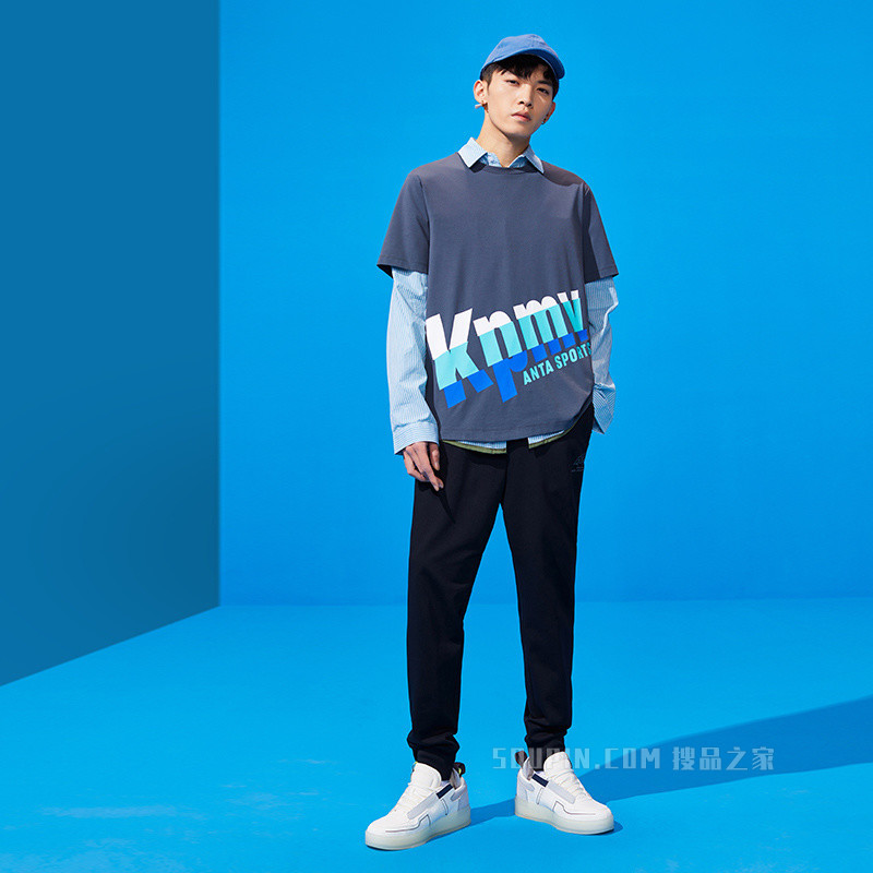 安踏男服短袖短T恤2021新款短t