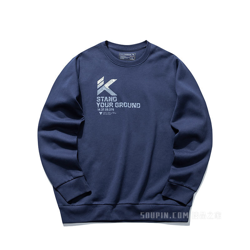安踏男服汤普森KT系列套头卫衣2021新款kt
