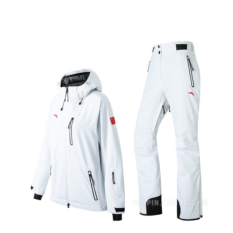 【2022年央视虎年春晚同款】【安踏冠军全天候系列】女滑雪服国旗冬奥套装