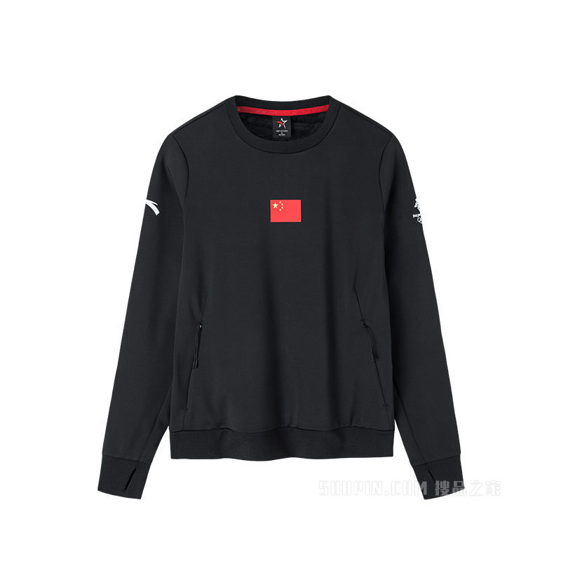 【安踏冠军全天候系列】女套头卫衣国旗款冬奥