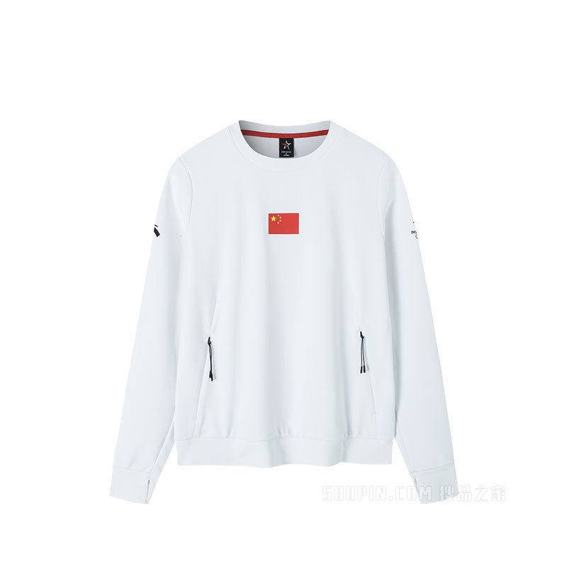 【安踏冠军全天候系列】女套头卫衣国旗款冬奥