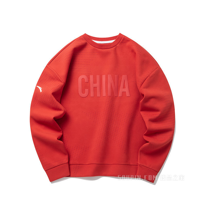 安踏星河涌动系列星户外女套头卫衣