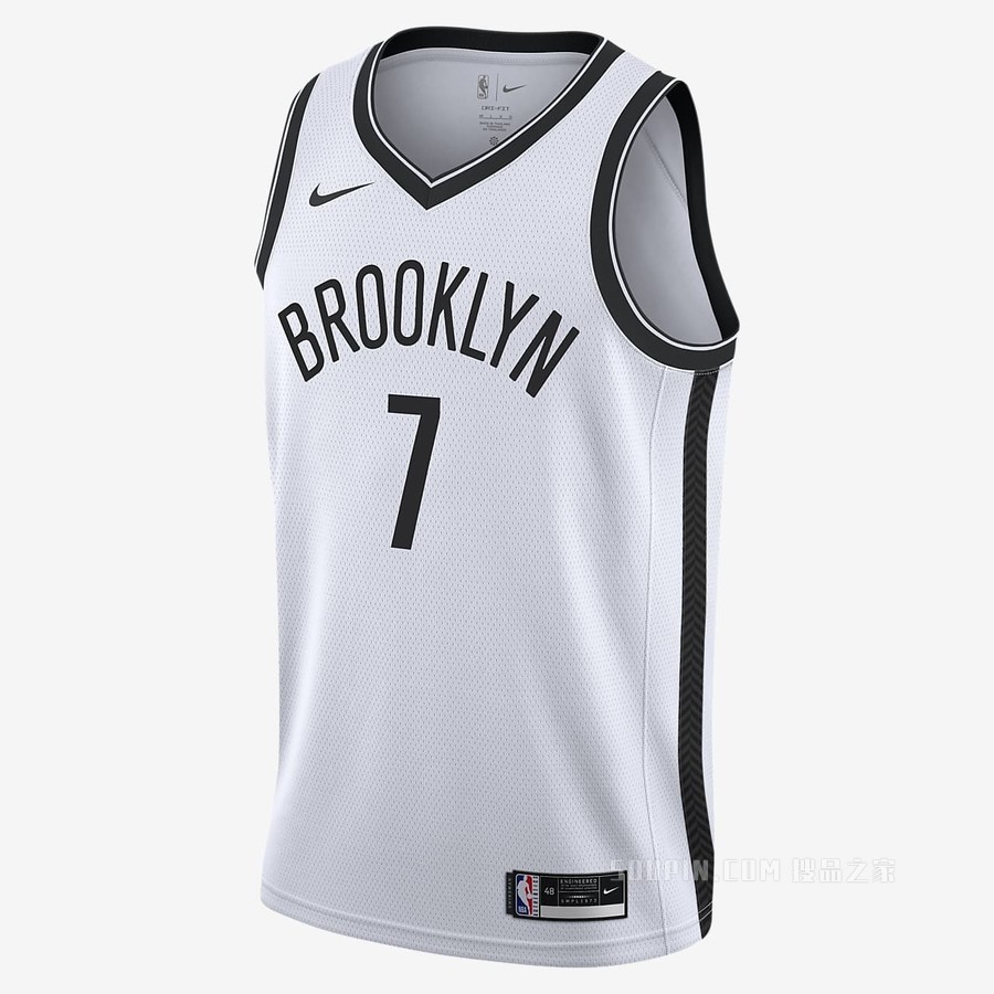 2020 赛季布鲁克林篮网队 (Kevin Durant) Association Edition Nike NBA Swingman Jersey 男子球衣