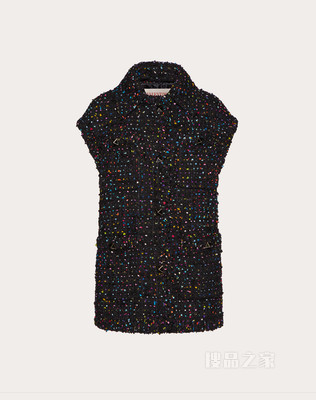 Tweed Pois 背心