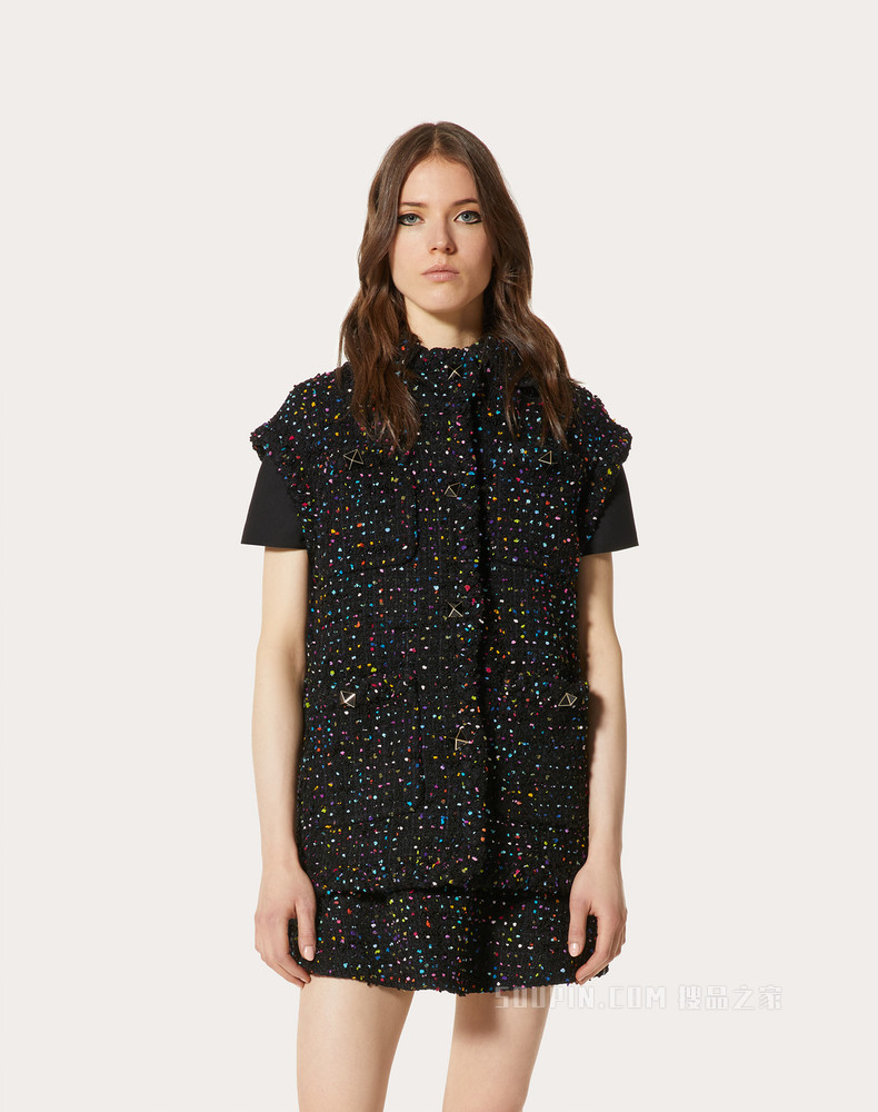 Tweed Pois 背心