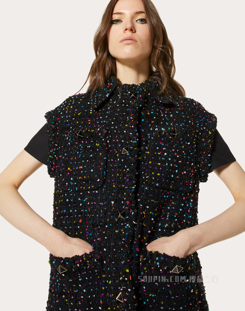 Tweed Pois 背心