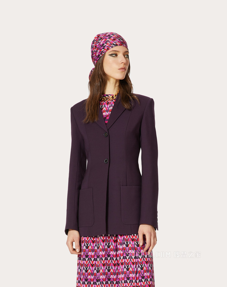 Stretch Wool Silk Couture 夹克