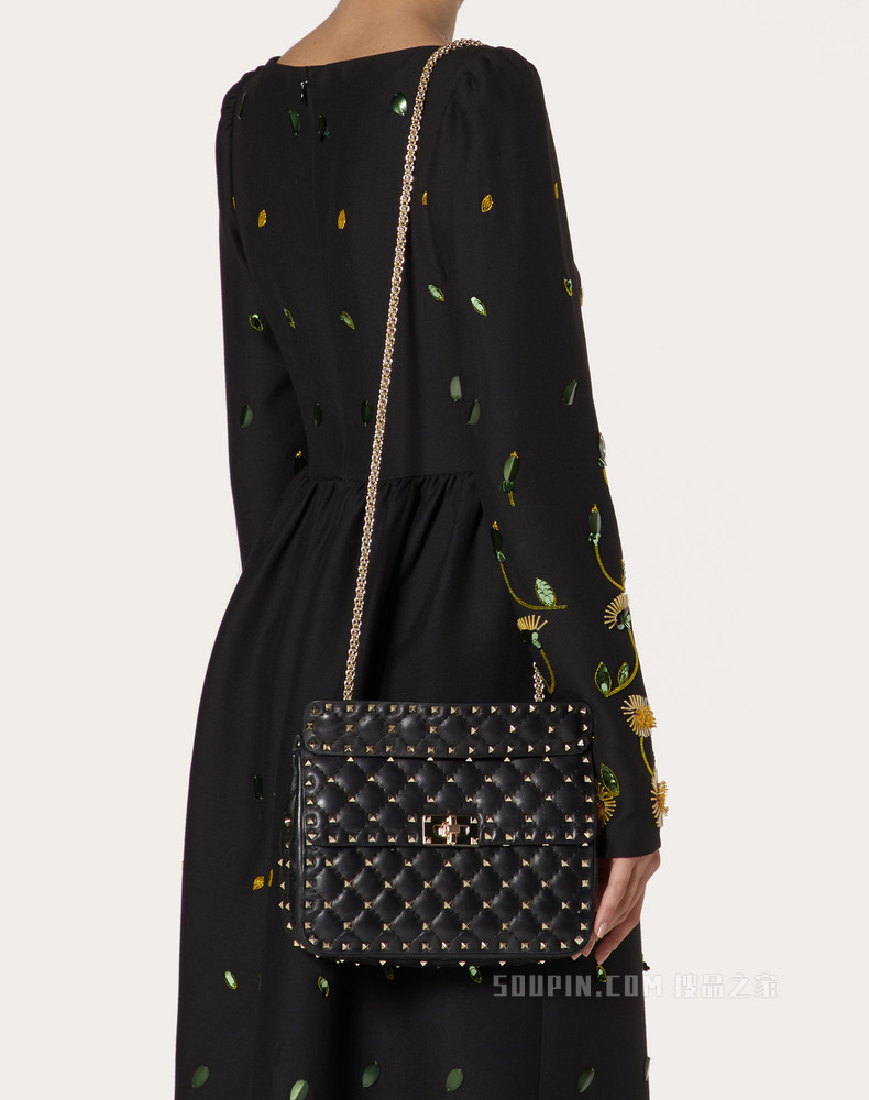 ROCKSTUD SPIKE 中号羊皮手袋
