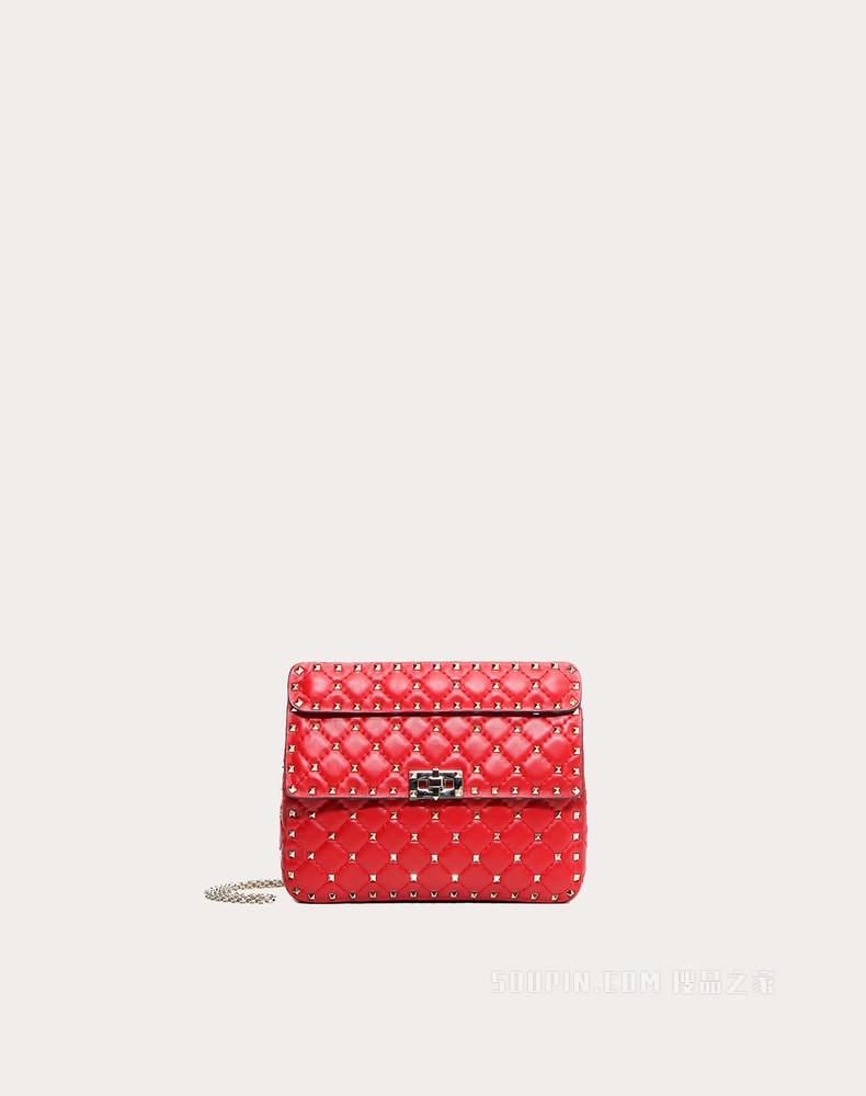 ROCKSTUD SPIKE 中号羊皮手袋