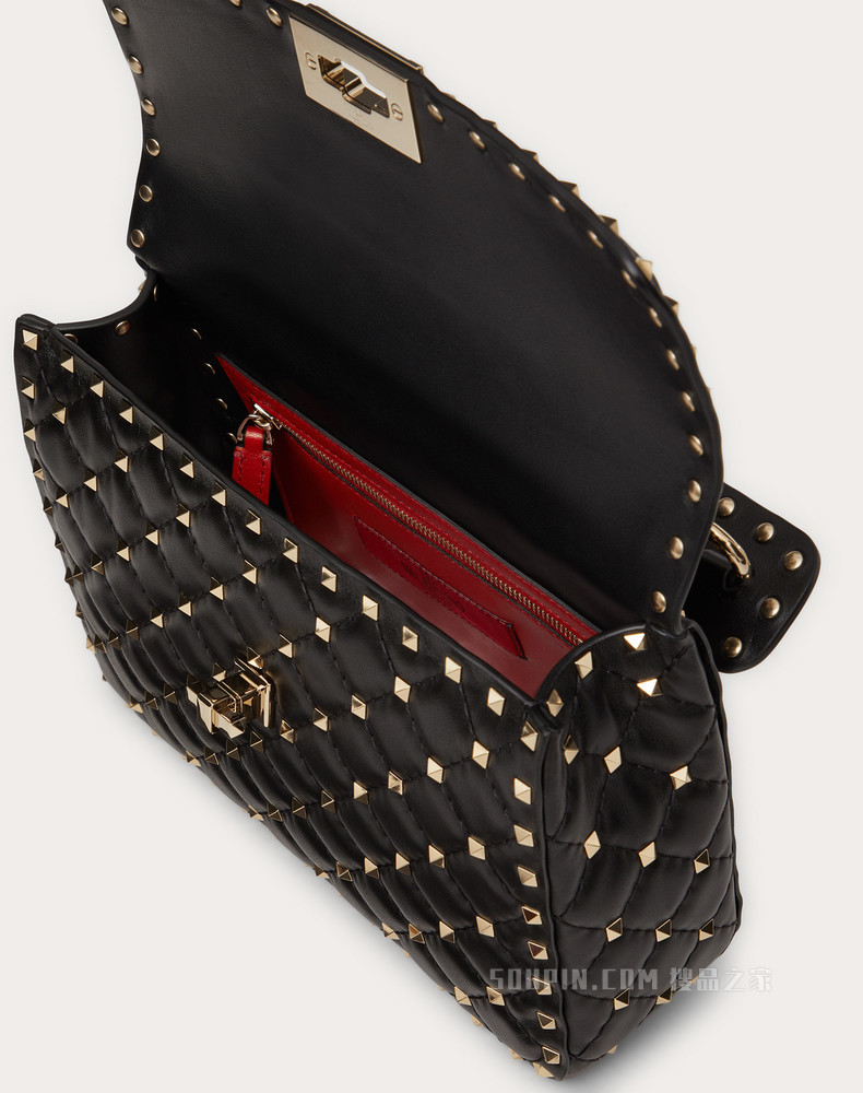 ROCKSTUD SPIKE 中号羊皮手袋