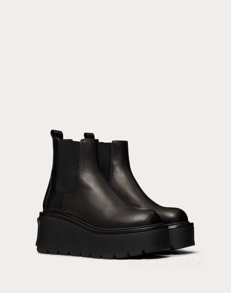 Uniqueform 小牛皮踝靴 （鞋跟高 8.5 厘米）