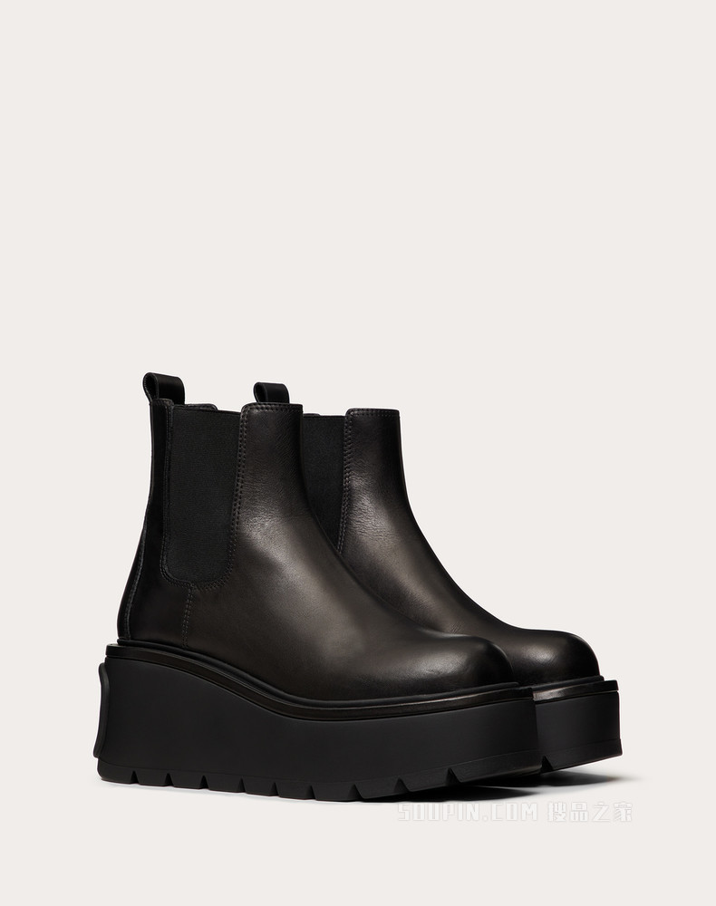 Uniqueform 小牛皮踝靴 （鞋跟高 8.5 厘米）