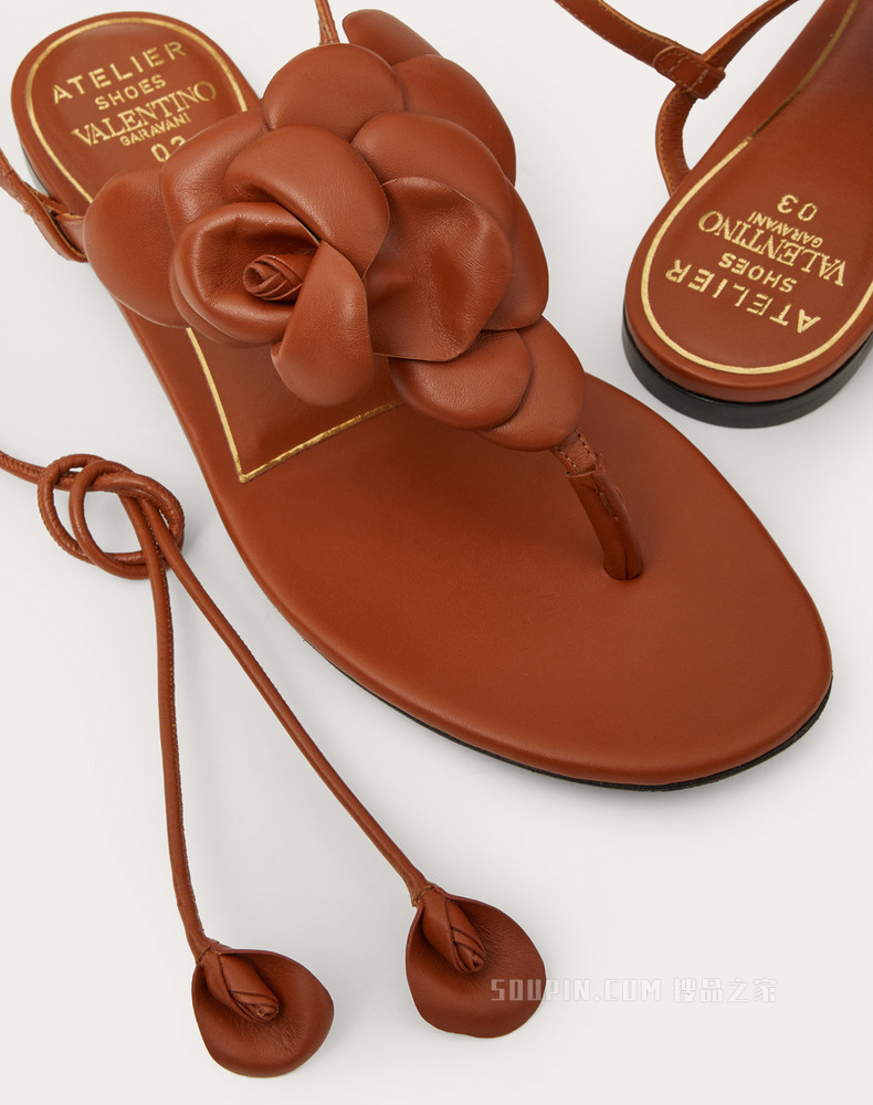 Atelier Shoes 03 Rose Edition 平底夹趾凉鞋