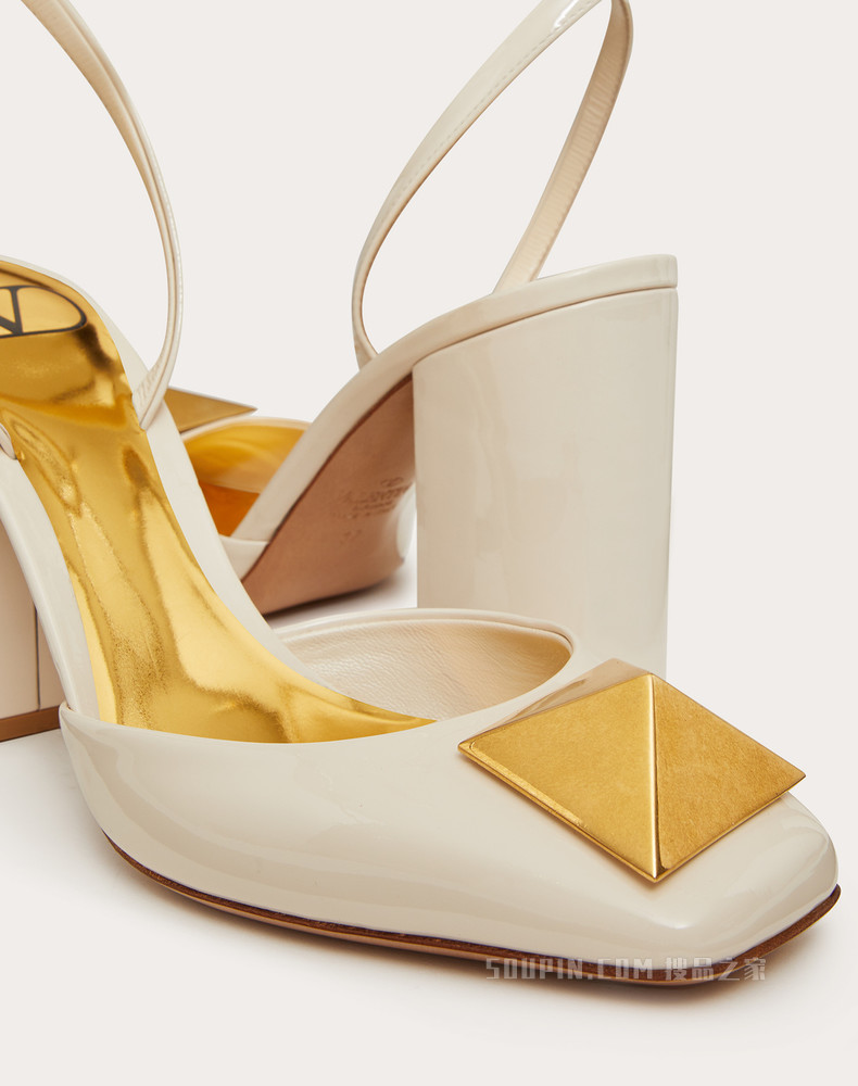 One Stud漆皮高跟鞋（鞋跟高 9 厘米）