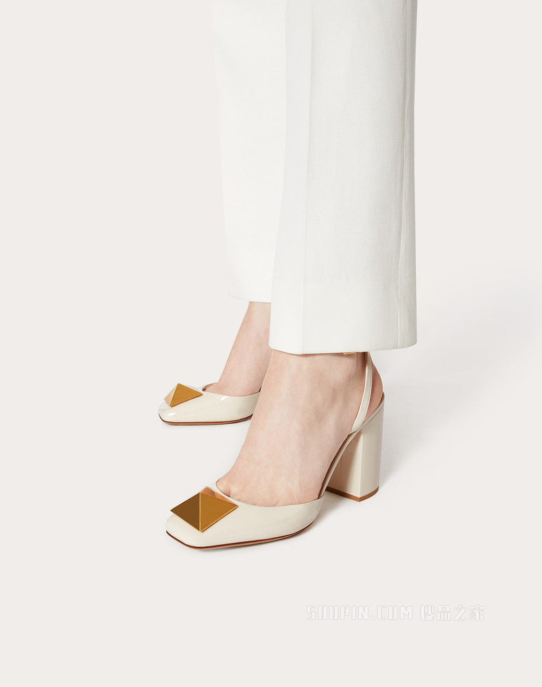 One Stud漆皮高跟鞋（鞋跟高 9 厘米）