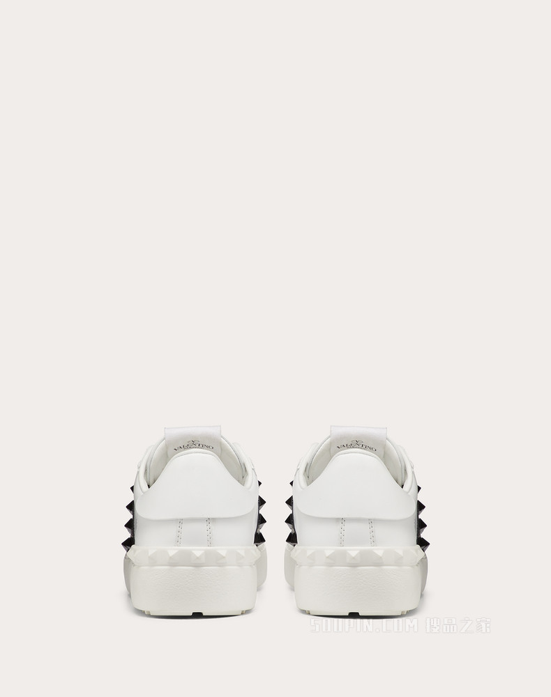 Rockstud Untitled 同色铆钉小牛皮运动鞋