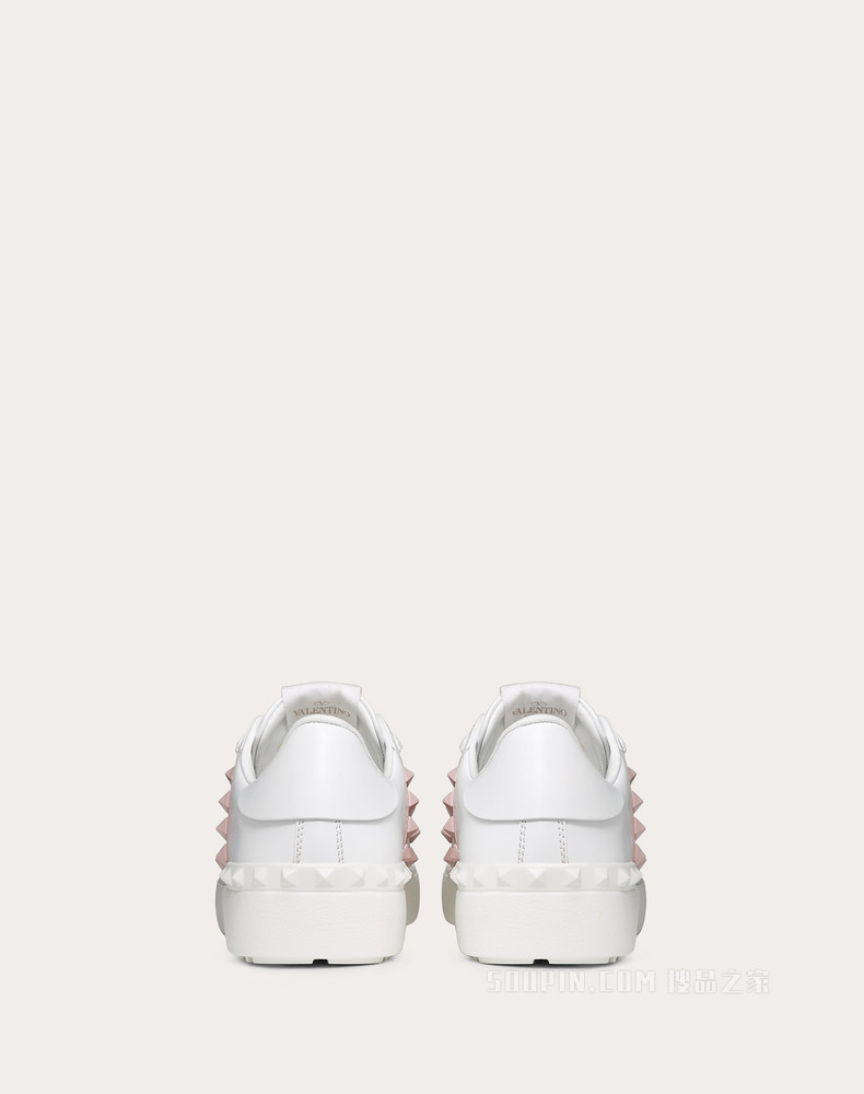 Rockstud Untitled 同色铆钉小牛皮运动鞋