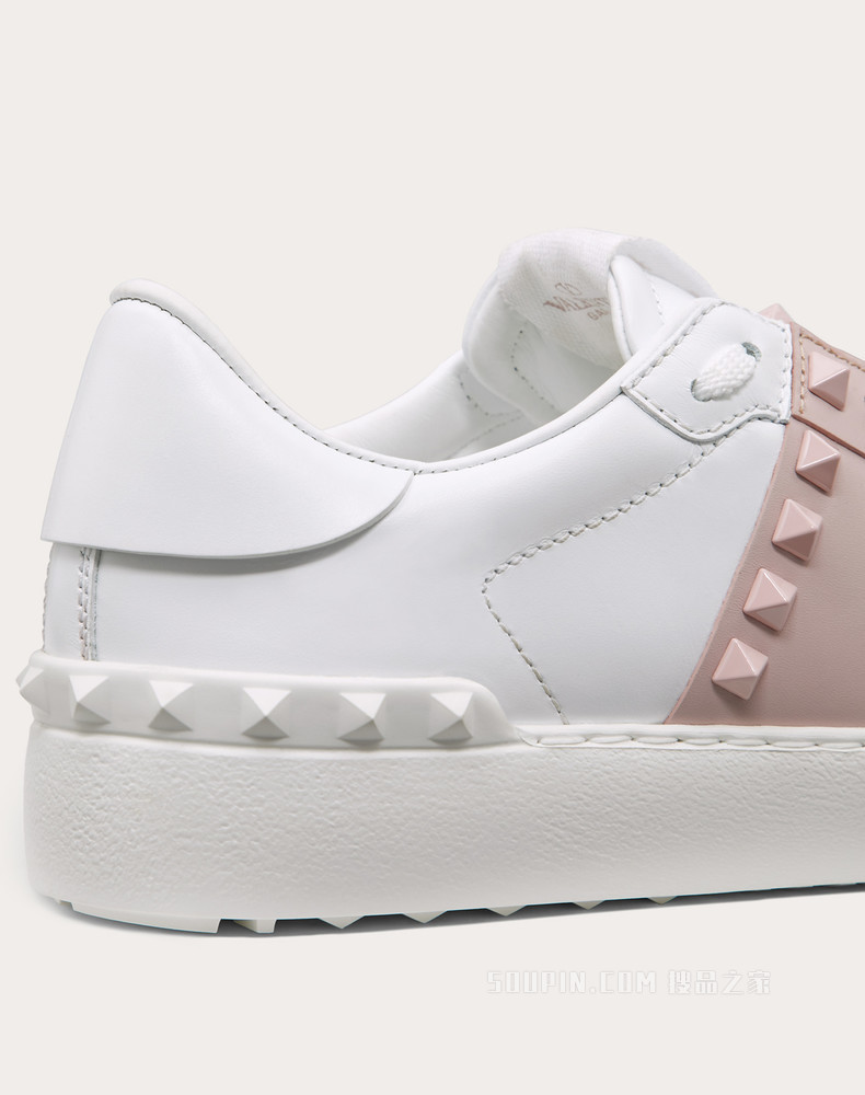 Rockstud Untitled 同色铆钉小牛皮运动鞋