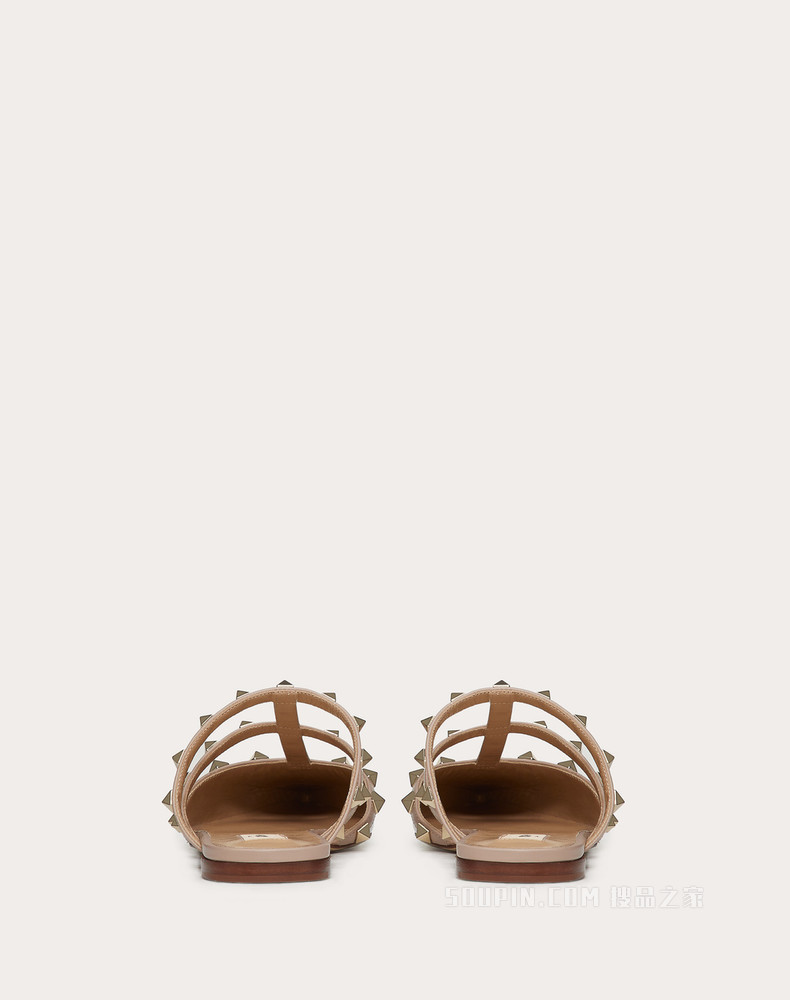 Rockstud 漆皮铆钉穆勒鞋（鞋跟高 0.5 厘米）