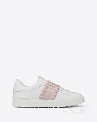 Rockstud Untitled 同色铆钉小牛皮运动鞋