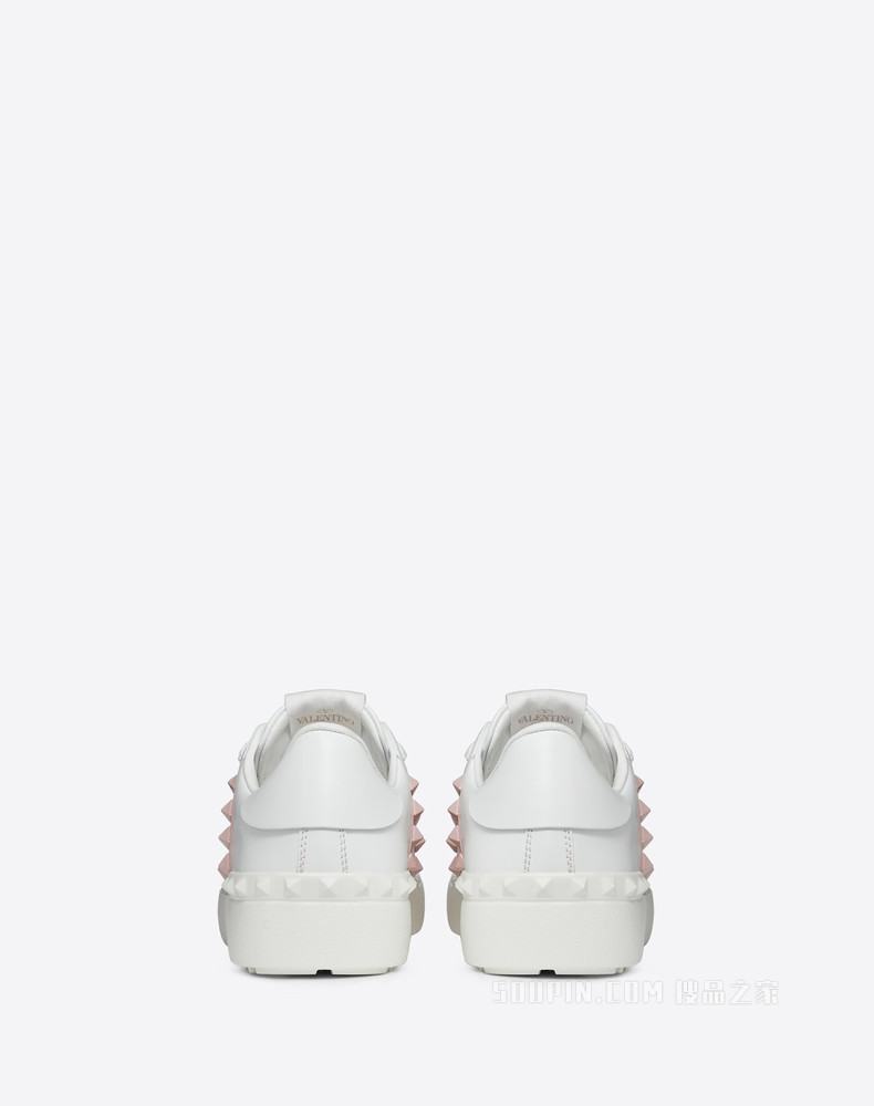 Rockstud Untitled 同色铆钉小牛皮运动鞋