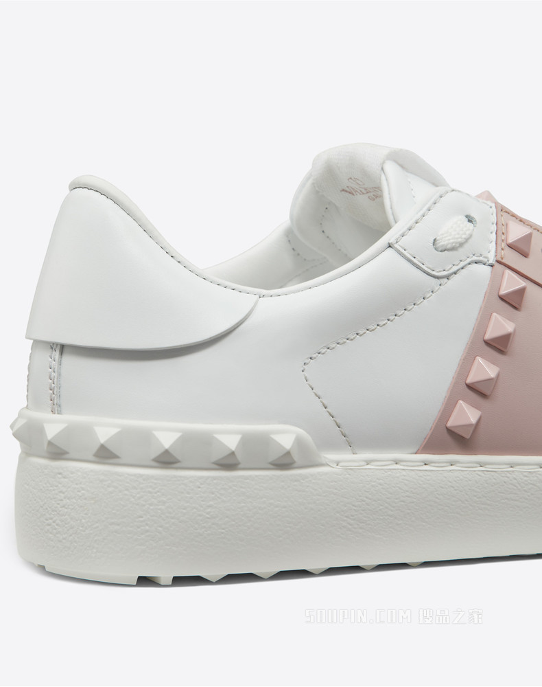 Rockstud Untitled 同色铆钉小牛皮运动鞋