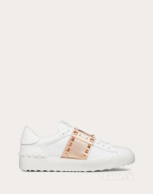 Rockstud Untitled 金属质感条纹小牛皮铆钉运动鞋