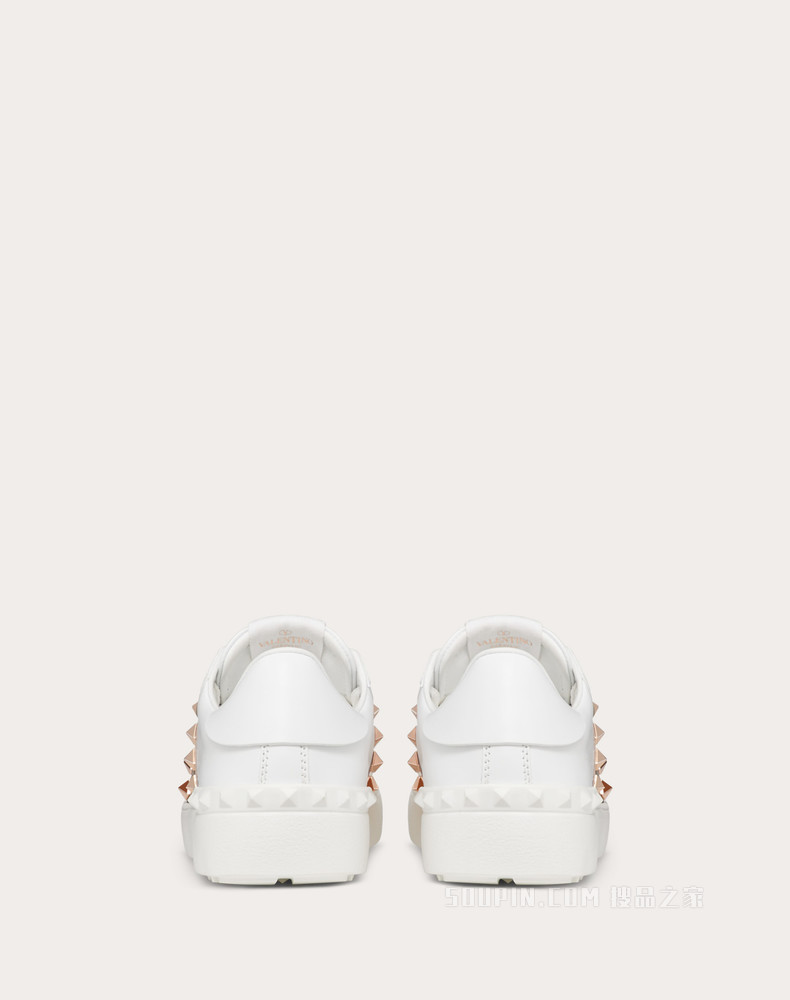 Rockstud Untitled 金属质感条纹小牛皮铆钉运动鞋